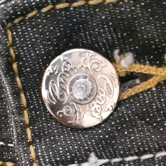 COOGI Jeans with Boho Ethnic Embroidered Pockets - Australian Brand size 14 - Picture 4 of 14